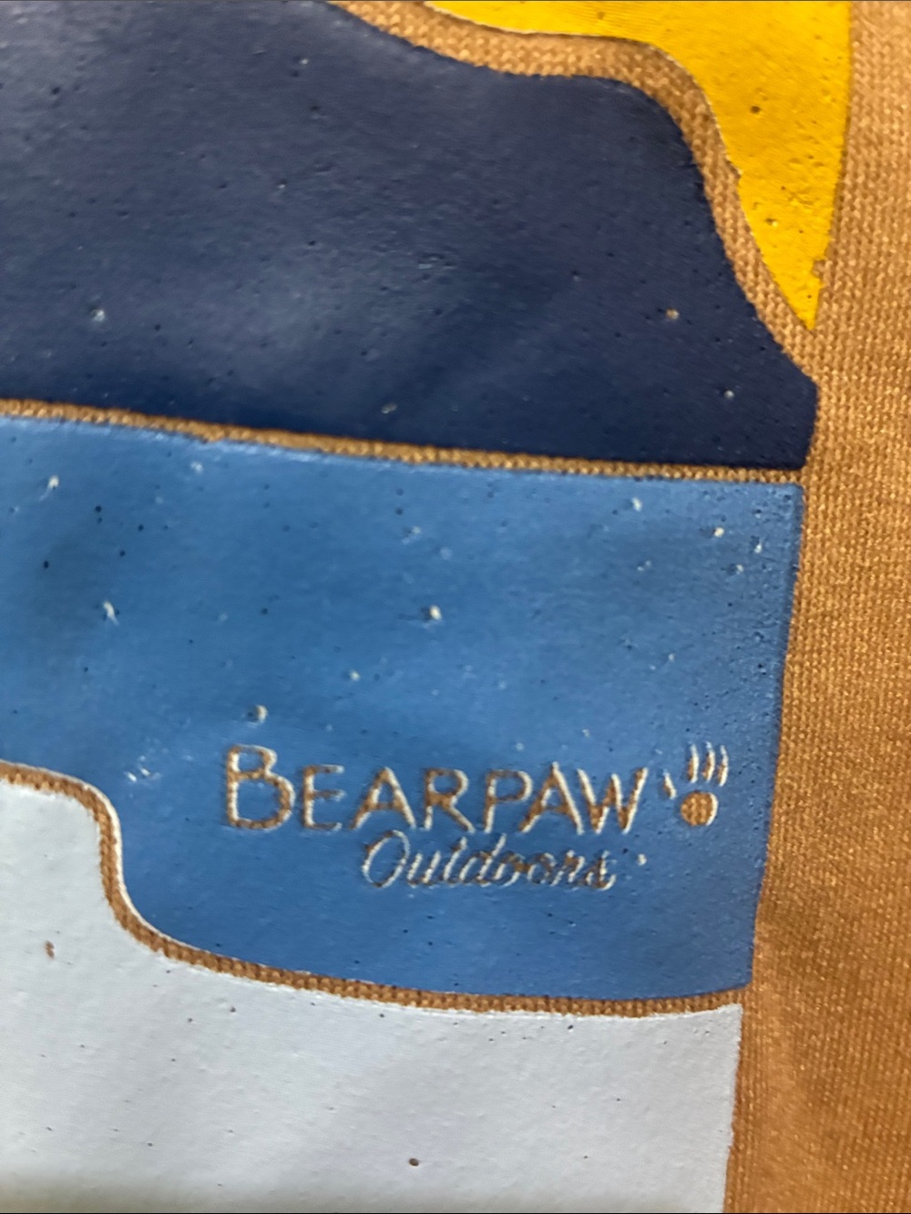 BearPaw Brown Crewneck Sweatshirt with Yellow, Blue & Pink Graphic - Picture 3 of 5